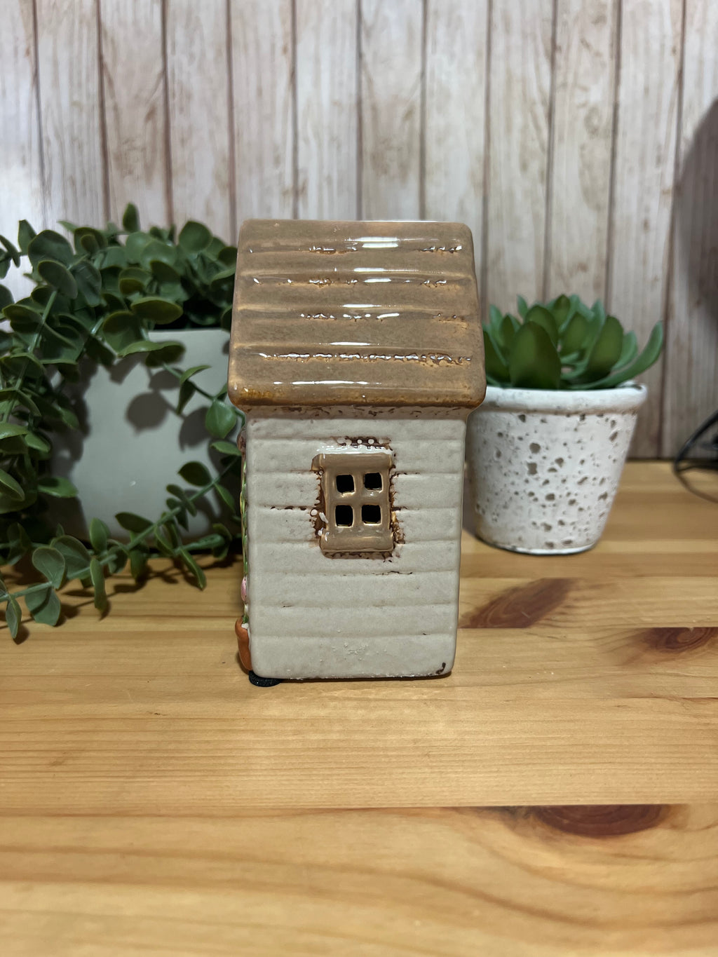 Garden Shed My Happy Place Tea Light Holder Flower Detail Gift for Gardener
