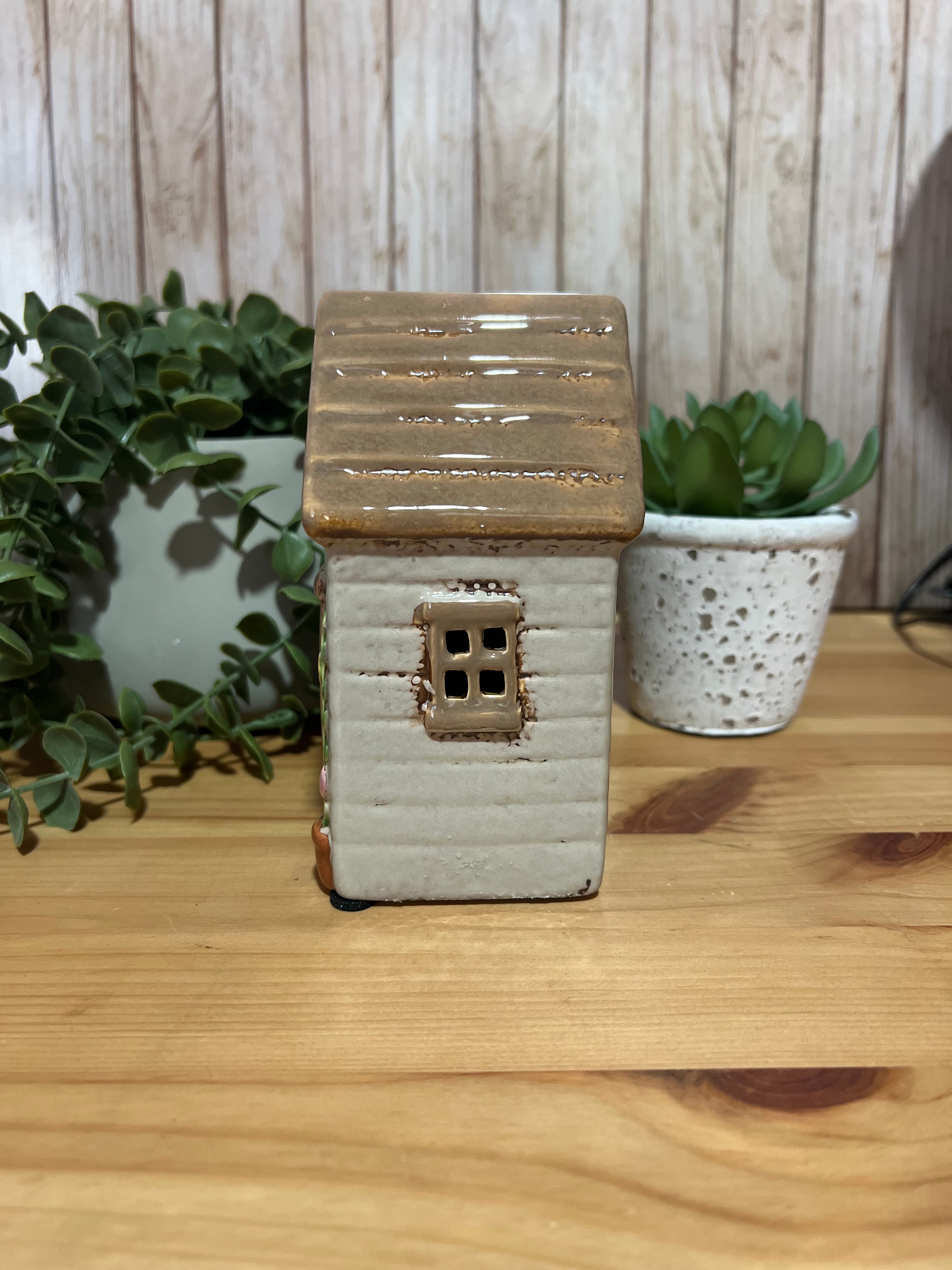 Garden Shed My Happy Place Tea Light Holder Flower Detail Gift for Gardener