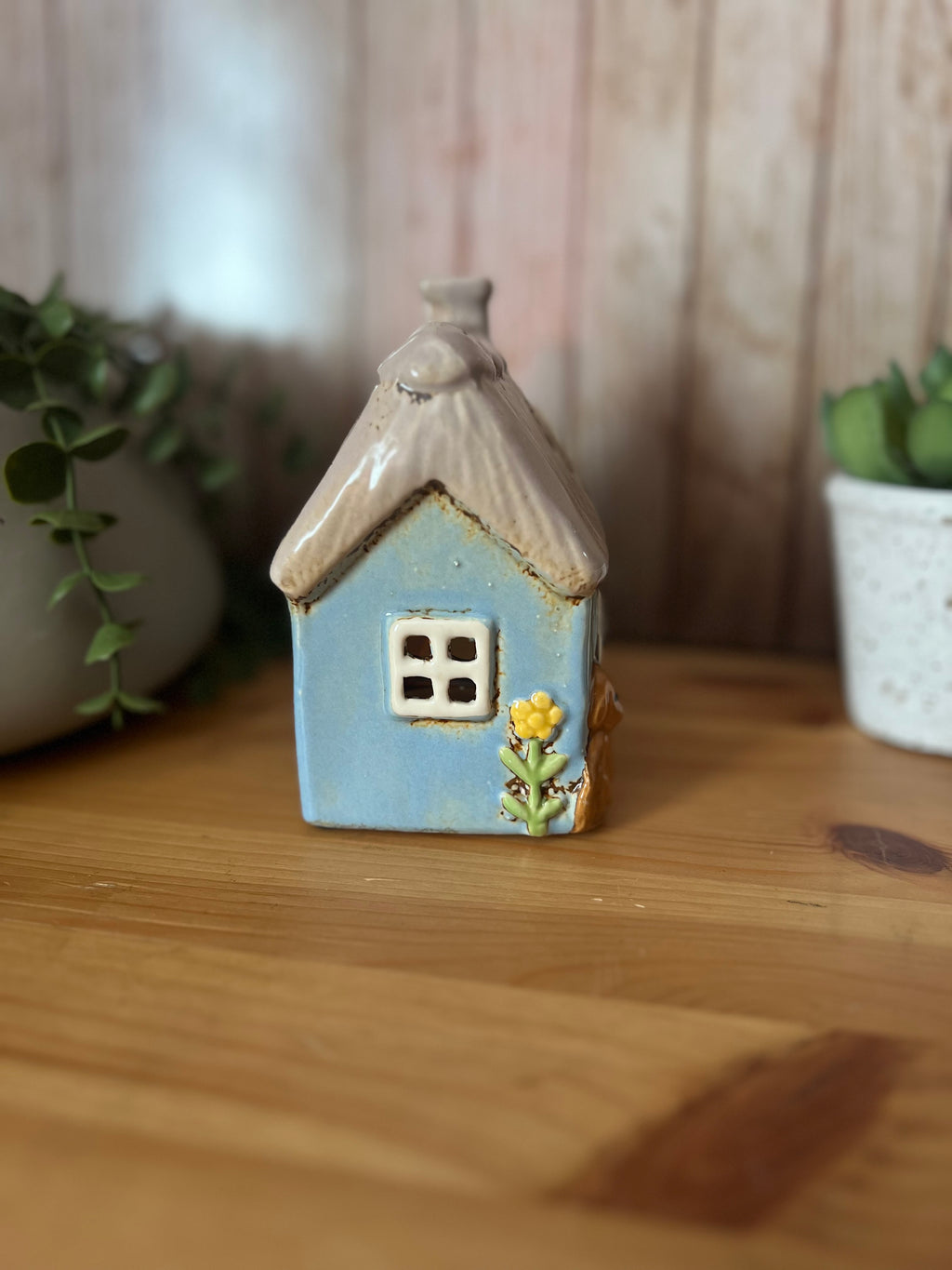 Mans Best Friend waiting at Home Heart House Tea Light Holder
