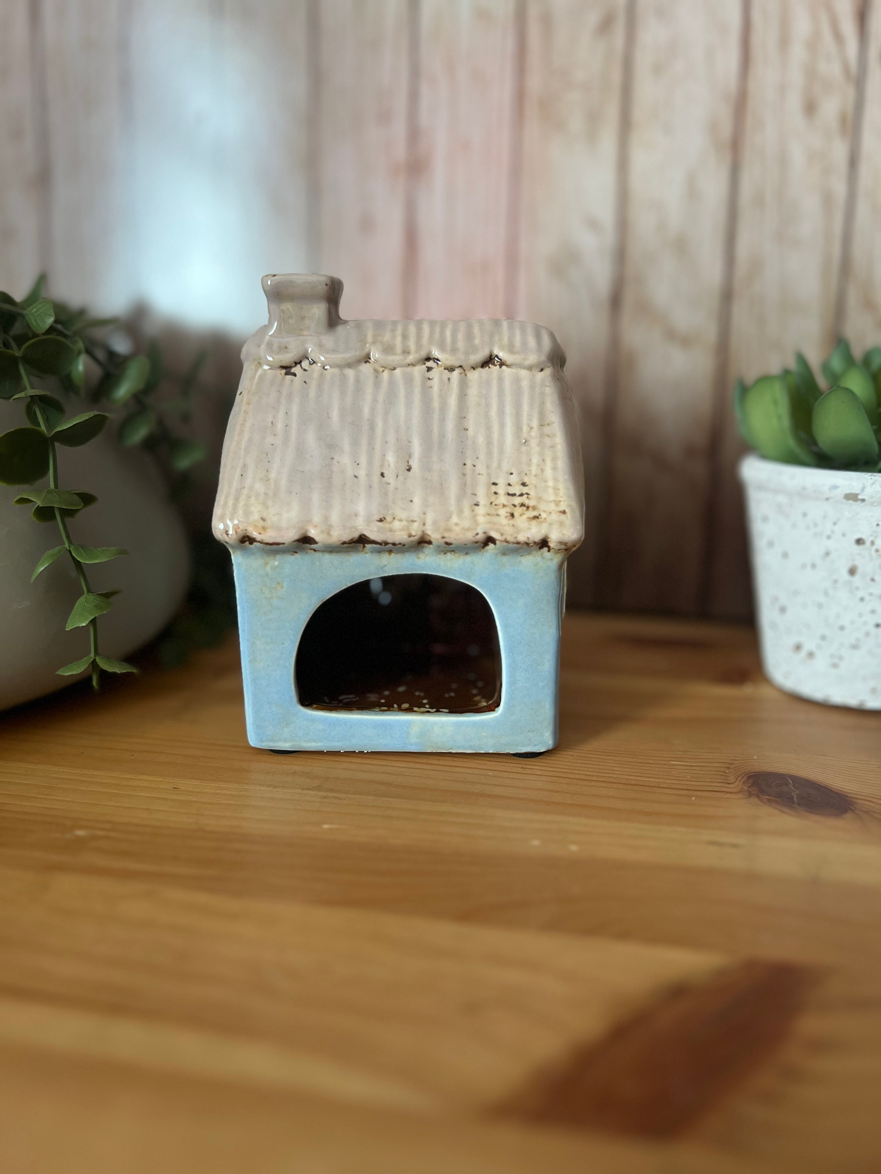 Mans Best Friend waiting at Home Heart House Tea Light Holder